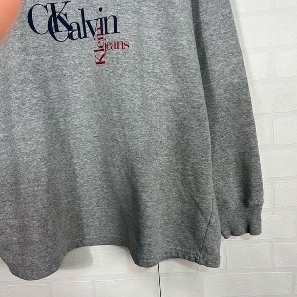 Calvin Klein Mens Crewneck Sweatshirt Size Large Vintage Made In Usa Cotton - Picture 3 of 12